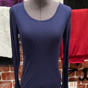 Navy Blue Cotton Shirt